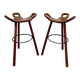Tabouret de bar espagnol brutaliste du milieu du siècle
