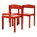 Oak stacking chair, 1970s