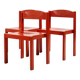 Oak stacking chair, 1970s