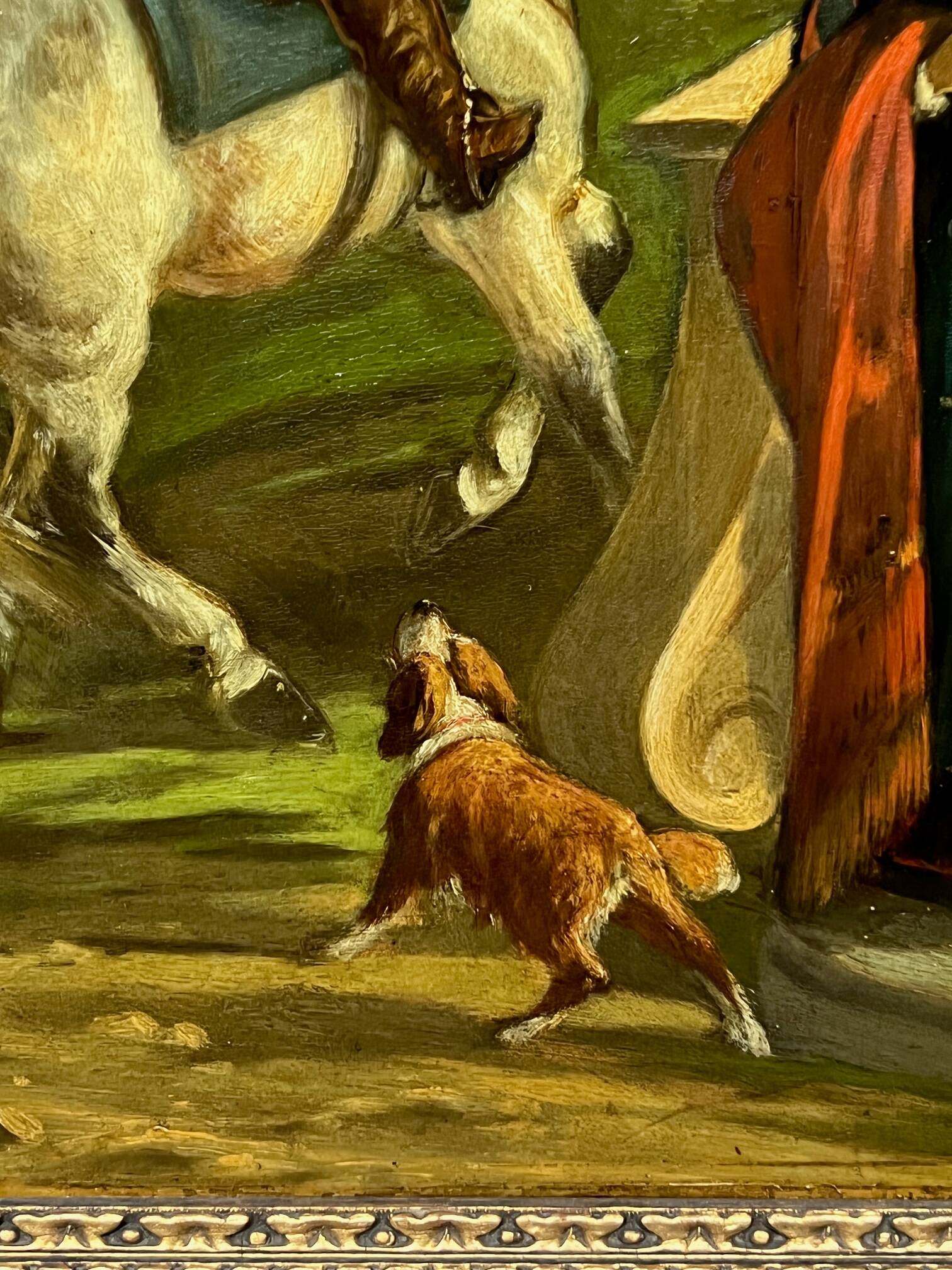 Tableau « Scène romantique ».