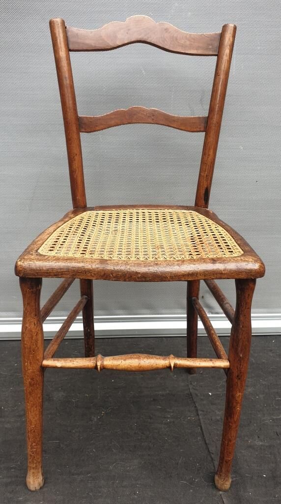 Pair chairs cans d'estaminet XIXth