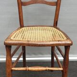 Pair chairs cans d'estaminet XIXth