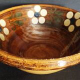 Glazed terracotta bowl from Alsace, 20th century