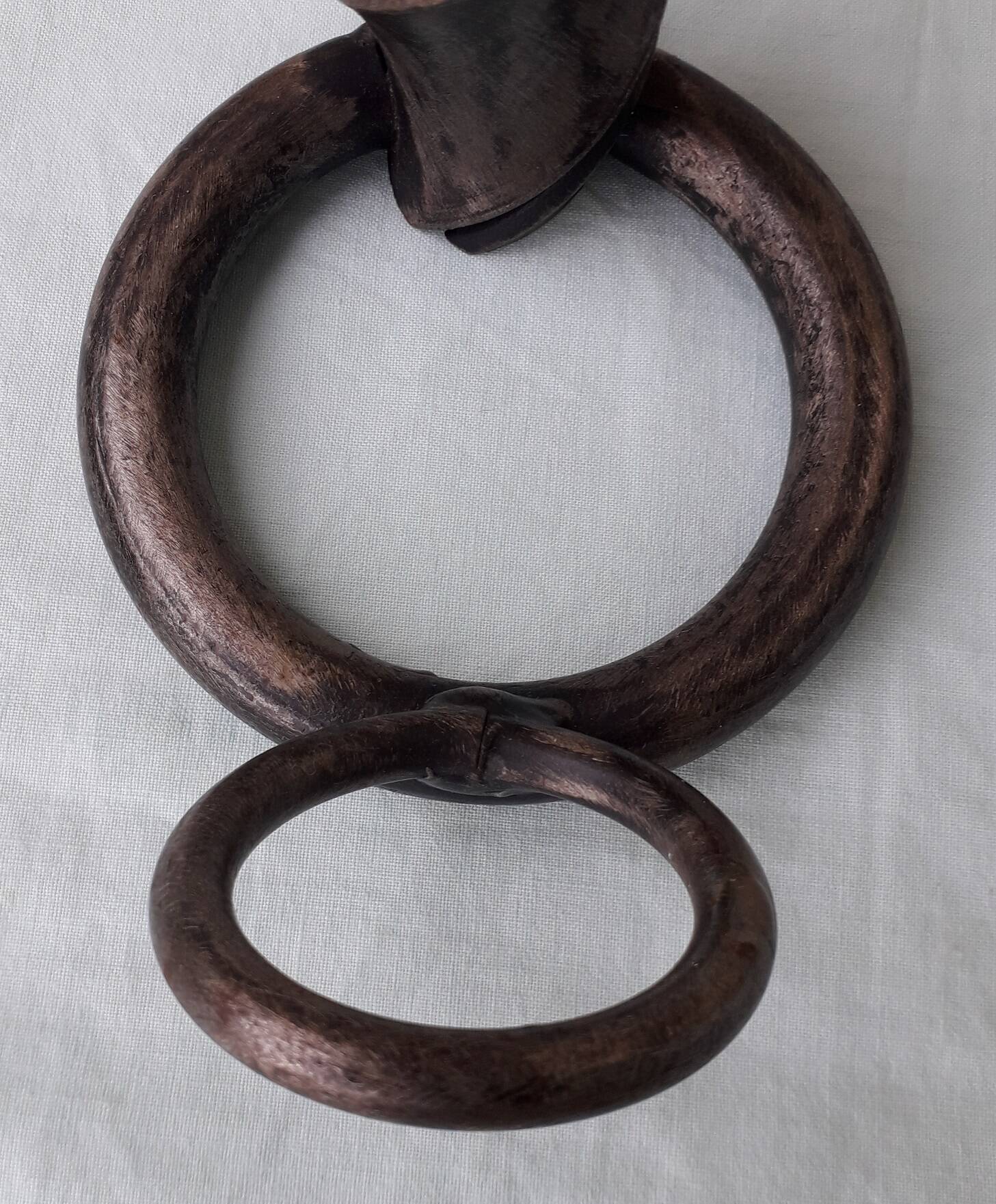 Pair of wrought iron lamp bases