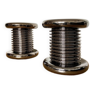 Paire de tabourets Bobbin