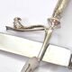 Rococo service cutlery in SILVER Minerve Armand Frenais 1900 Serving knife and fork