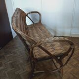 Chestnut striped bench