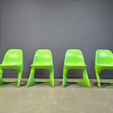 Set of 4 casalino dining chair by Alexander Begge for Casala, 1970s