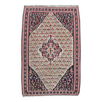 Tapis d'orient Iran Kilim Senneh Iran Fait main  : 1.40 X 2.13 Mètres