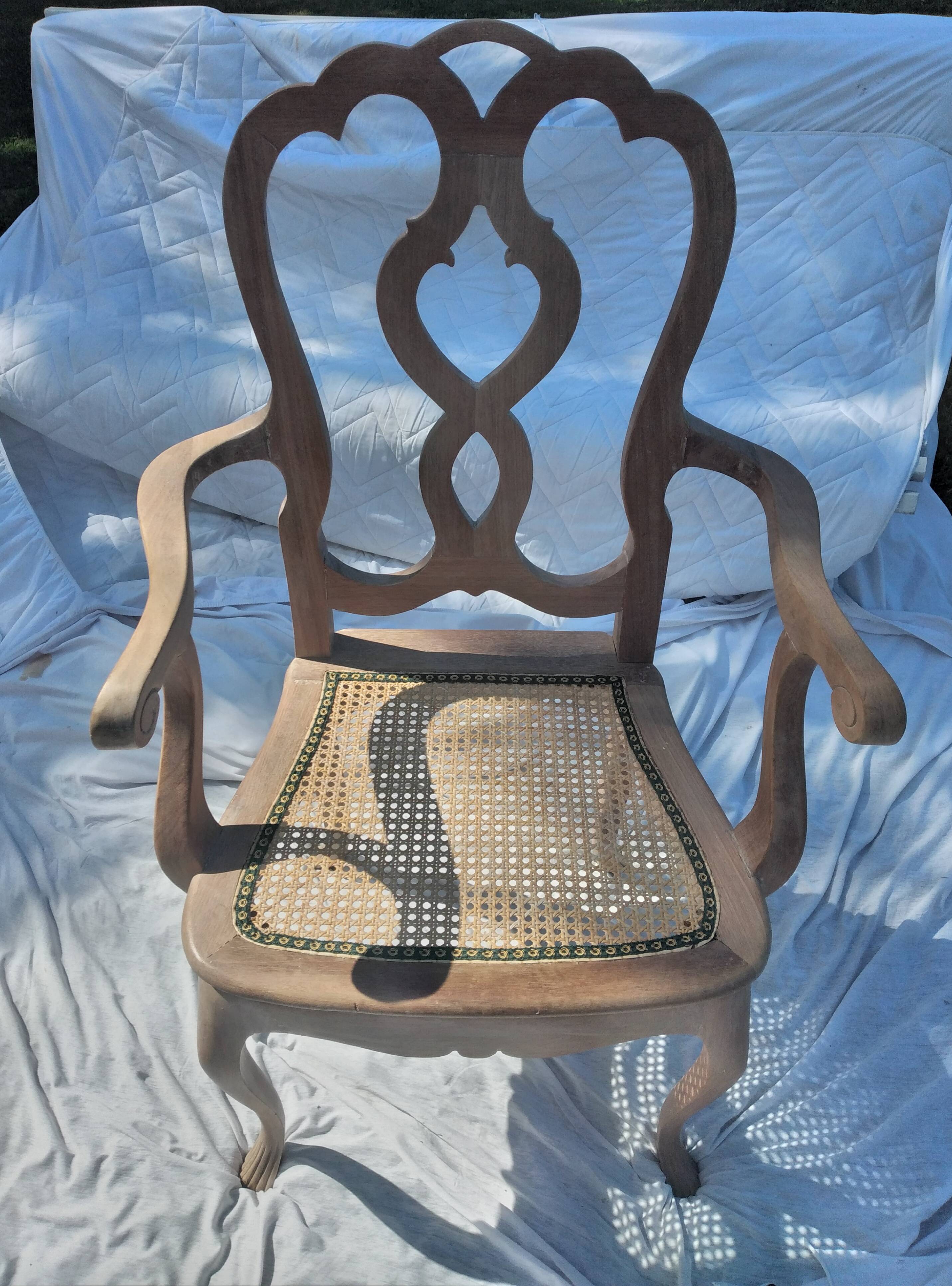 Italian cane armchair