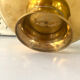 Brass cloisonne basket with handle – mid century circa 1950s art deco