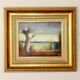 Original Swedish Mid-Century Oil on Panel" Nature" by Harry Petersen - Vintage and Framed