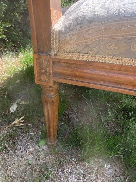 Banquette - Boudoir Sofa in Wood - Louis XVI Period