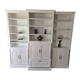 White cerused wood library (+TV housing)