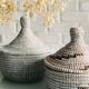 White braided basket