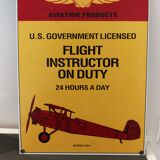 Plaque émaillée Shell aviation products