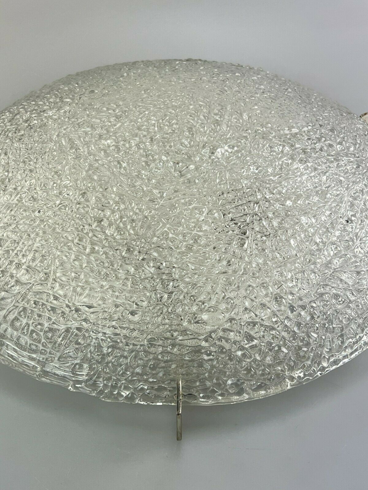 60s 70s Lamp Luminaire Plafoniere Flush Mount Ice Glass Kaiser Leuchten