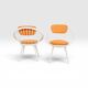 Paire de fauteuils scandinaves Yngve Ekström Mod.Circle