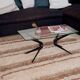 Double-thickness handmade rug made from recycled cotton