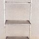 Industrial zigzag shelf in perforated metal