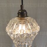 Portable globe lamp in antique glass - mid 20th century
