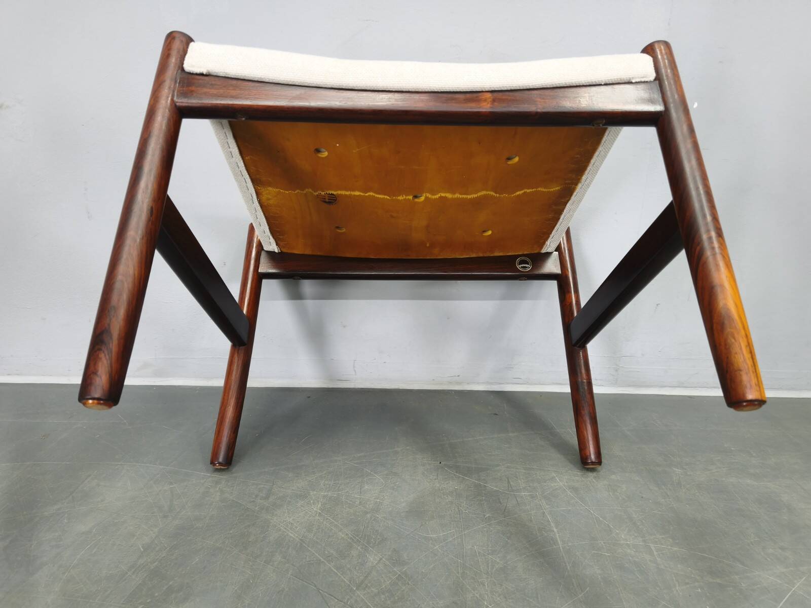 Danish Rosewood Ottoman by Spottrup, 1960s