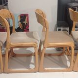 Suite of 4 Baumann sleigh chairs