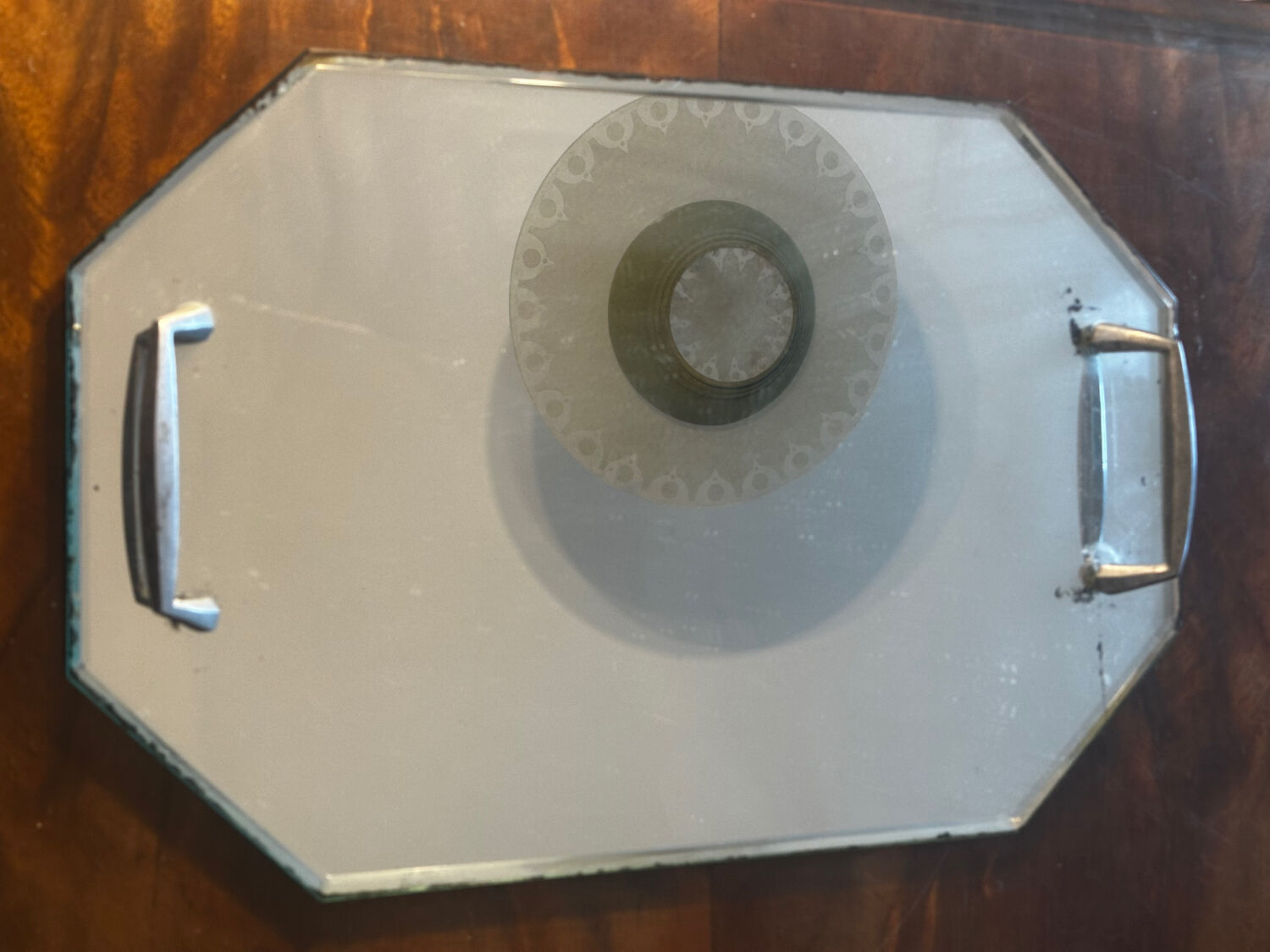 Art Deco mirror plateau - 45/30 cm