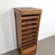 Vintage large oak shutter cabinet | 1930s