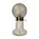 Midcentury Art Deco style swirl brass and glass mushroom table lamp