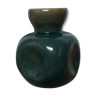 Blue green ceramic vase