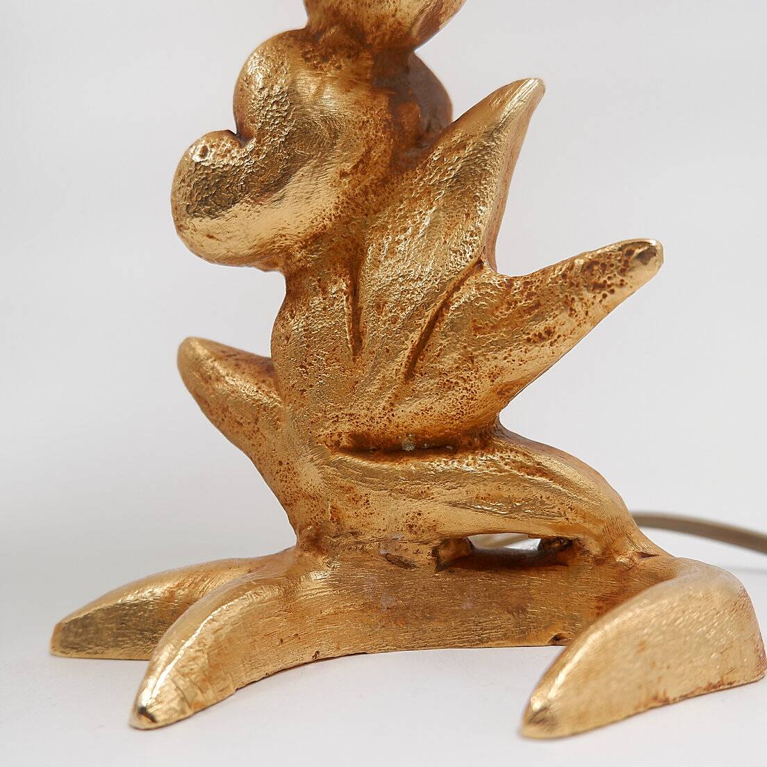 Sculptural Table Lamps with Plant Motif - G.Mathias, France, 1980s