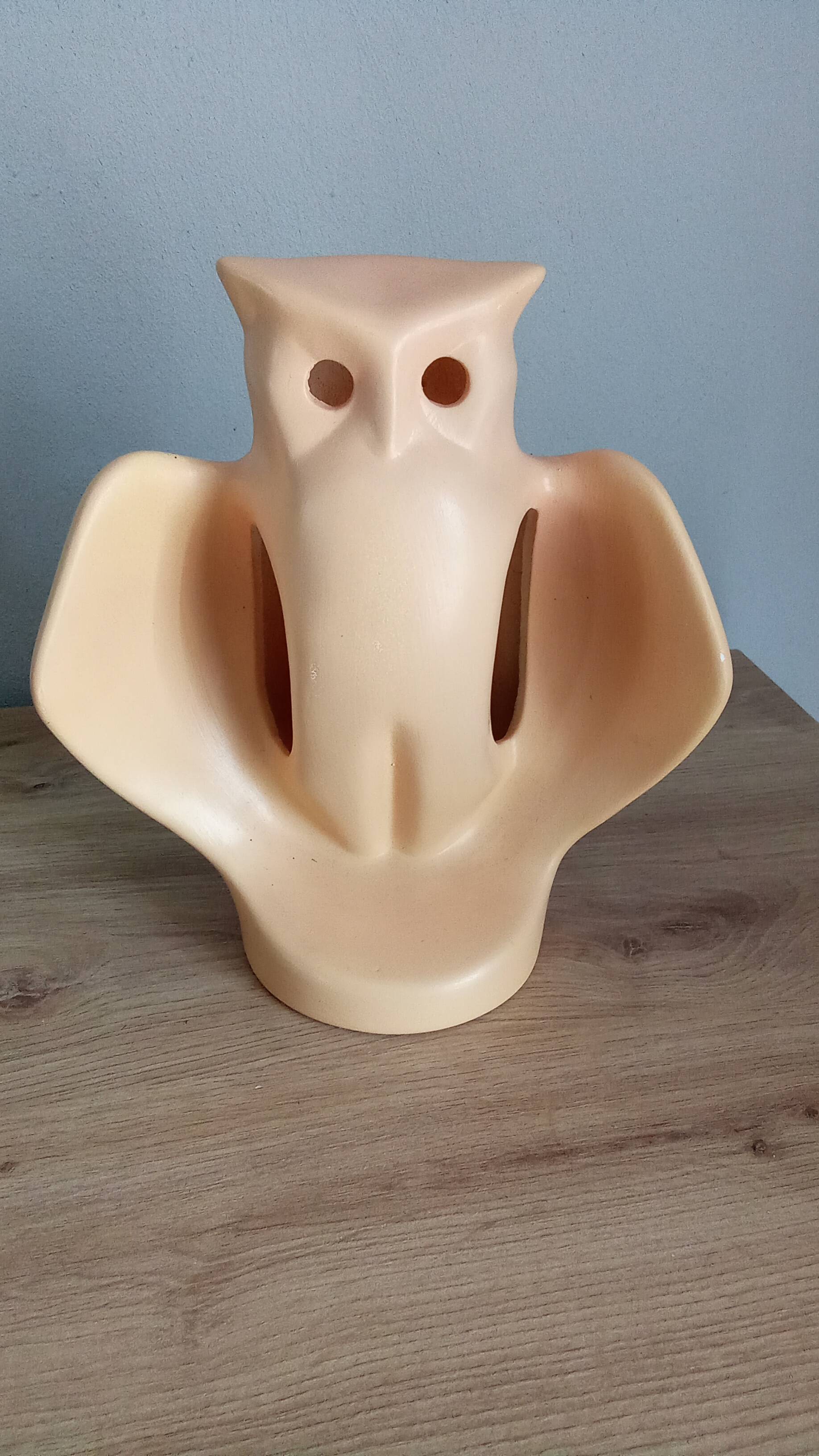 Vintage ceramic owl lamp from the 70s