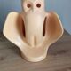 Vintage ceramic owl lamp from the 70s