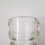 70s molded glass vase