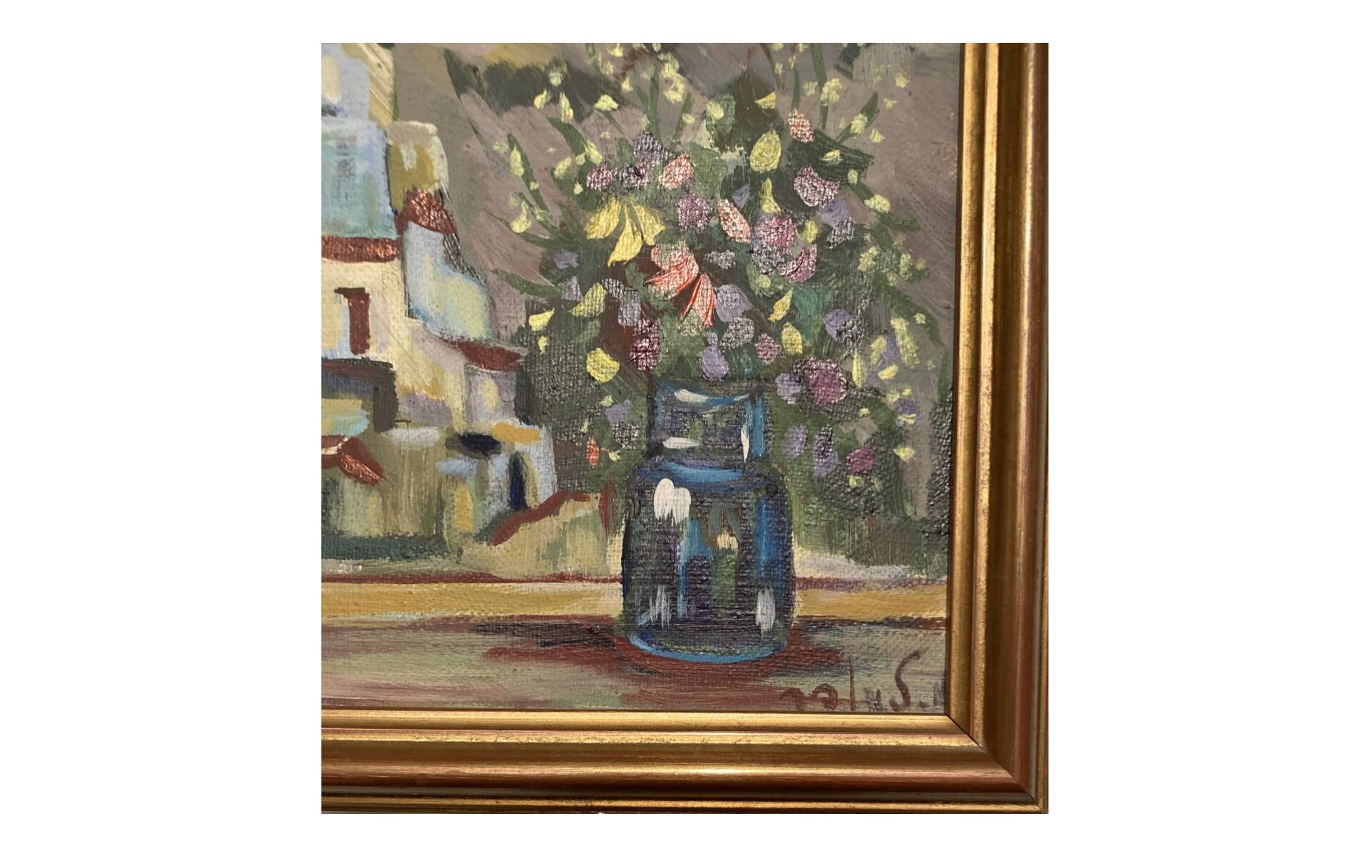 "The Bouquet on the Window" by Milia Laufer