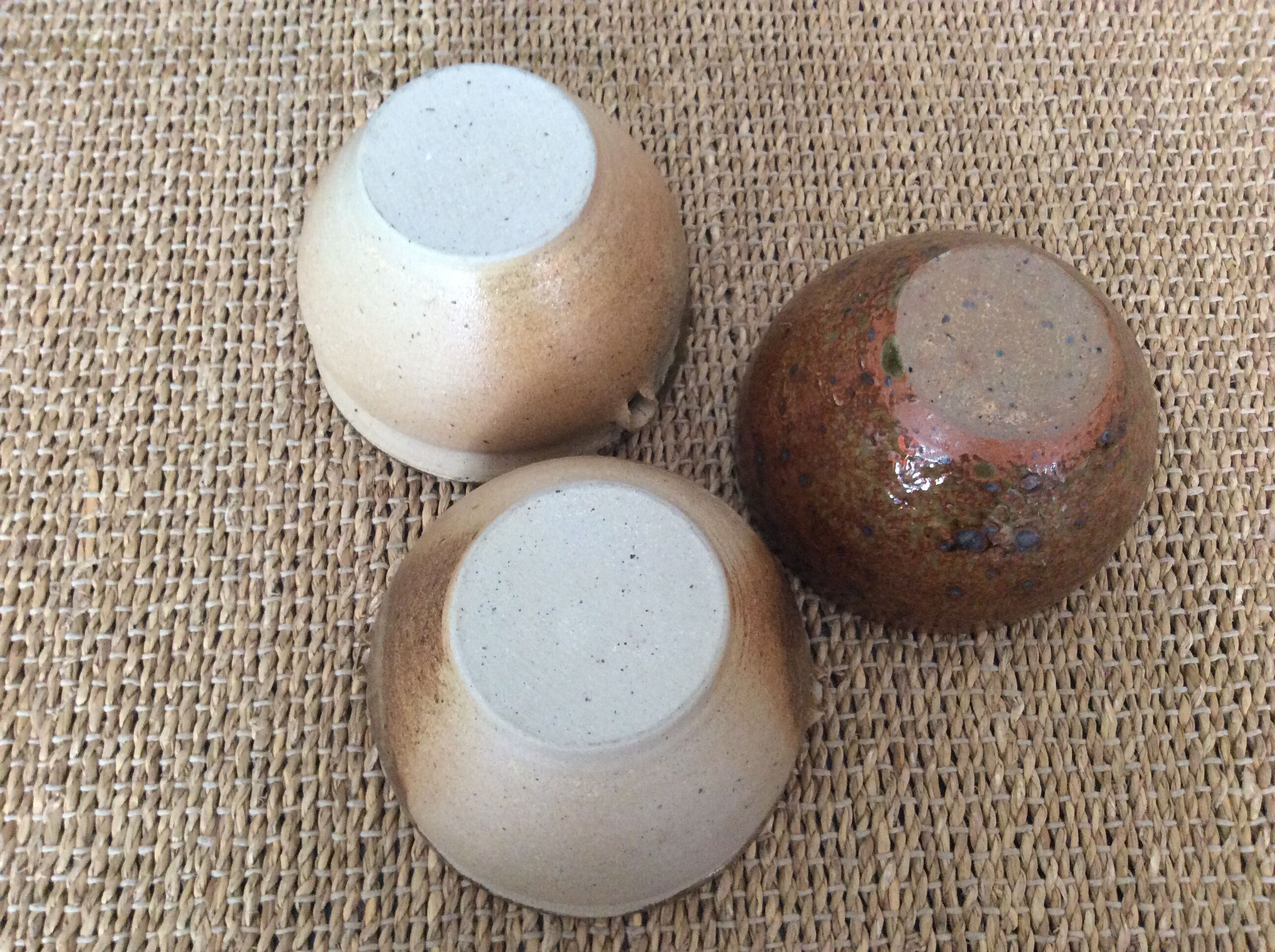 Set of 3 stoneware bowls