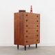 Teak chest of drawers, Danish design, 1960s, production: Denmark