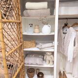 Rattan wardrobe