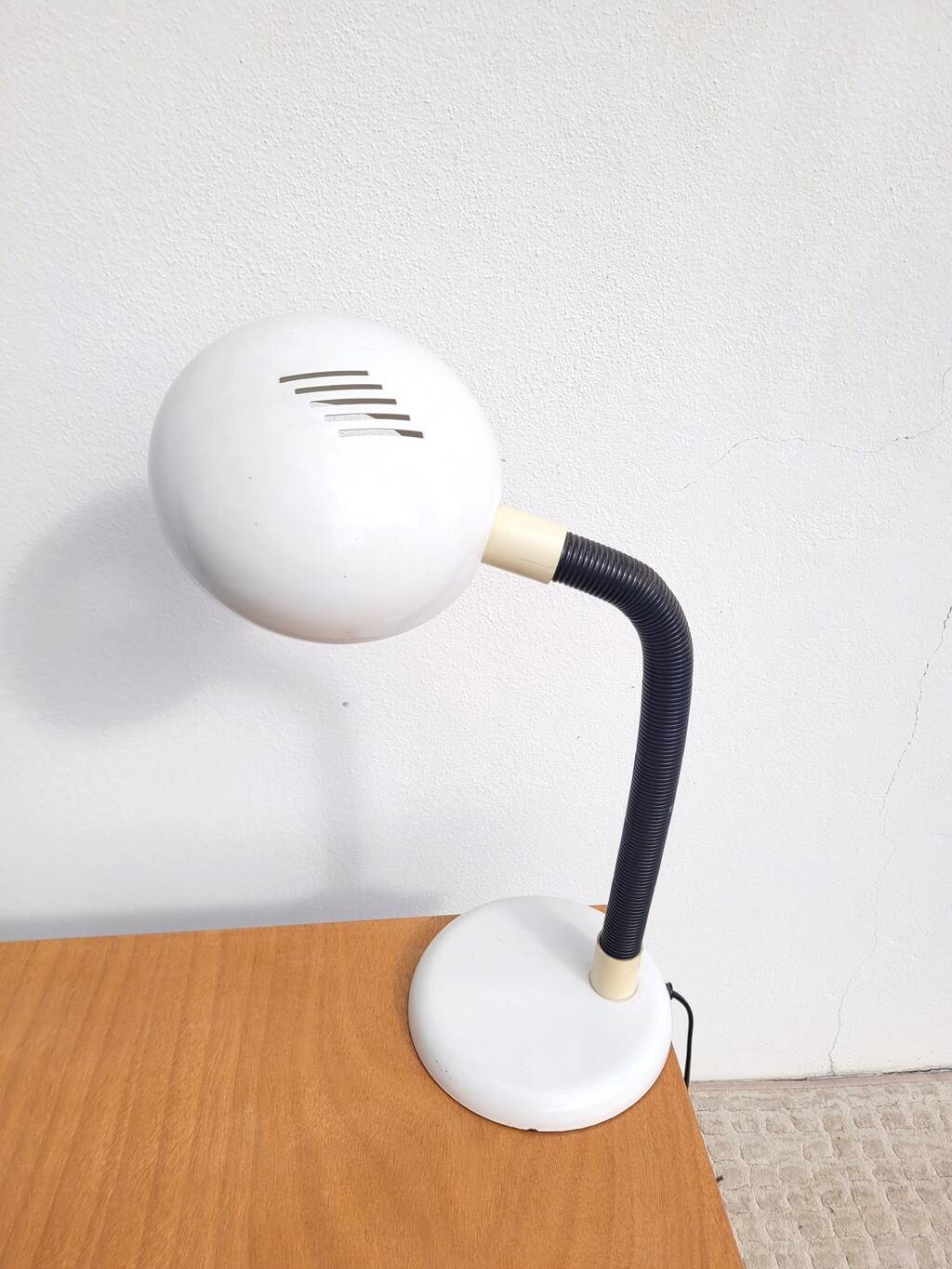 Lampe flexible blanche, années 80