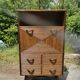 Vintage bamboo bar cabinet