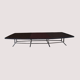 Vintage rosewood steel conference table Gianni Moscatelli Formanova 1970