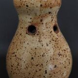 20th century pyrite stoneware tea light holder