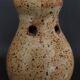 20th century pyrite stoneware tea light holder