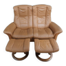 Canapé Stressless Windsor cuir  avec 2 ottomans