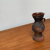 German brutalist carafe vase from the mid-century in the style of Gerhard Liebenthron, 1960s.