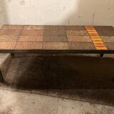 Table basse céramique vintage Vallauris style Roger Capron
