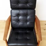 Arne Vodder Lounge Chair & Ottomane FD 164 for France & Søn