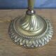 Pair of antique bronze and crystal candelabras - electrified