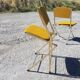 Pair of vintage eyrel folding chairs - 70s